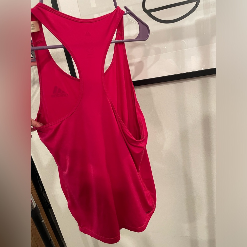 adidas pink racer back tank - Picture 4 of 4